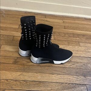 Ash Black Studded Women's Sneakers